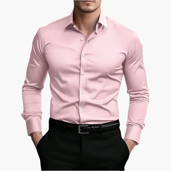 Men's slim-fit shirt with button closure 5
