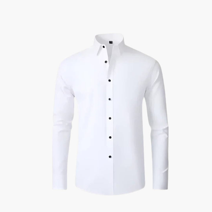 Men's slim-fit shirt with button closure 6
