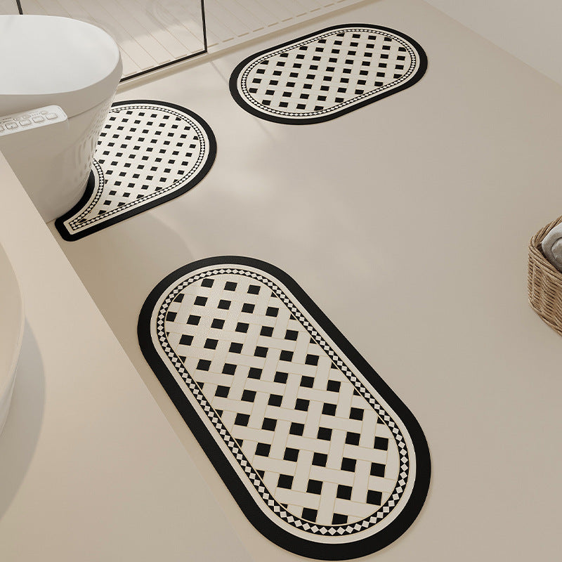 Non-Slip Bath Mat Set with Ultra-Absorbent Diatom Mud - Premium Quality 0
