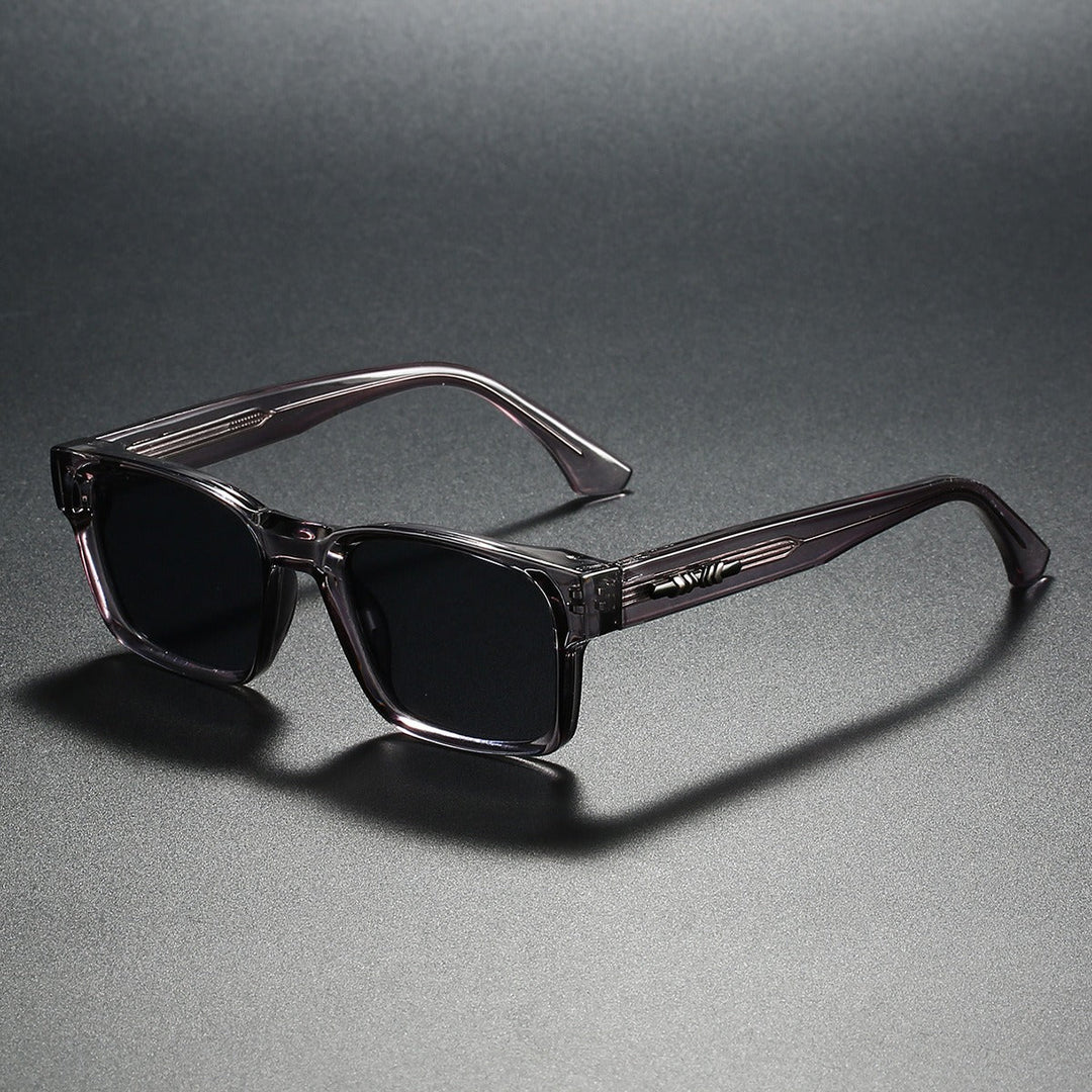 Two-Tone Rectangle Sunglasses - Jett