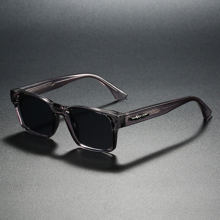 Two-Tone Rectangle Sunglasses - Jett