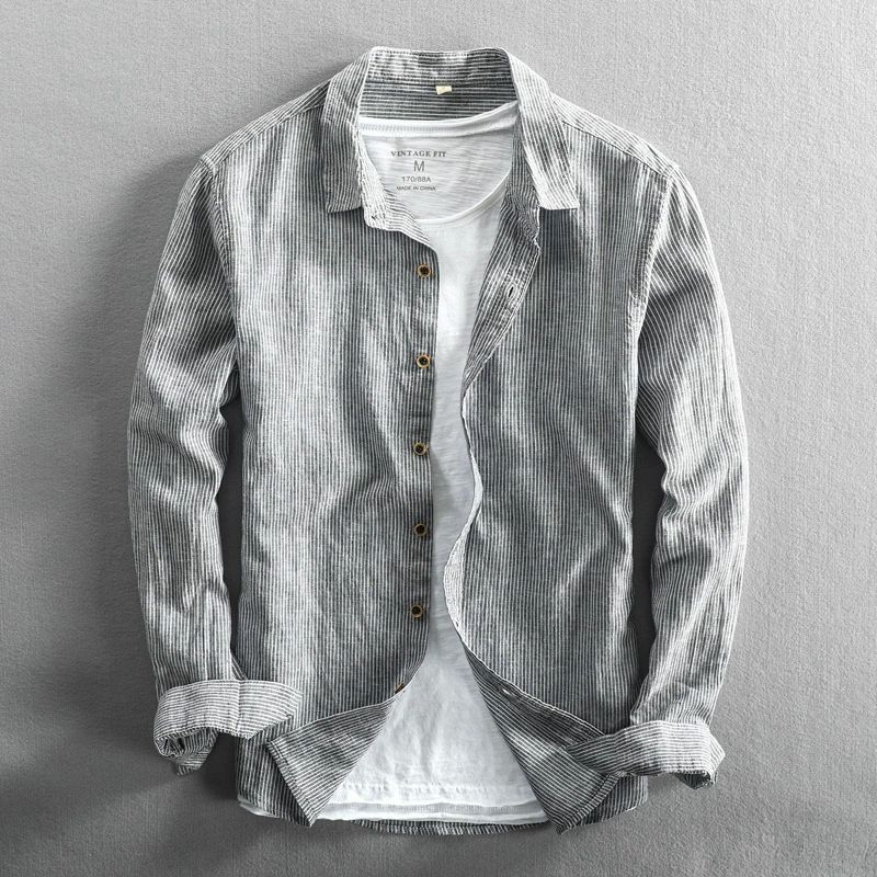 Strider Linen Long-Sleeve Shirt