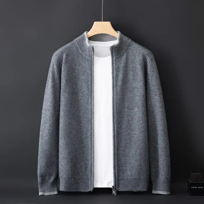 Men’s Zip Front Knit Cardigan