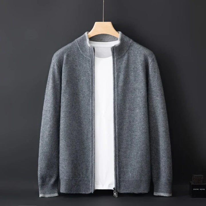 Men’s Zip Front Knit Cardigan