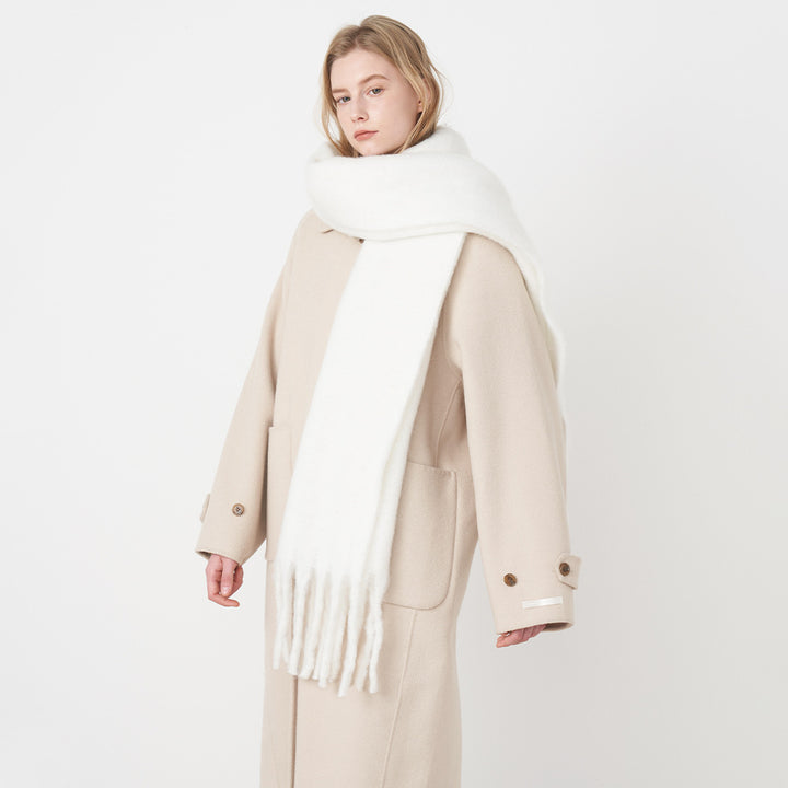 Women’s Oversized Fringe Winter Scarf