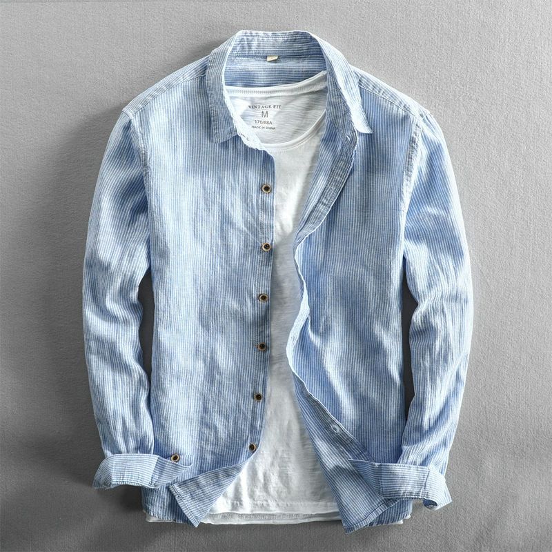 Strider Linen Long-Sleeve Shirt