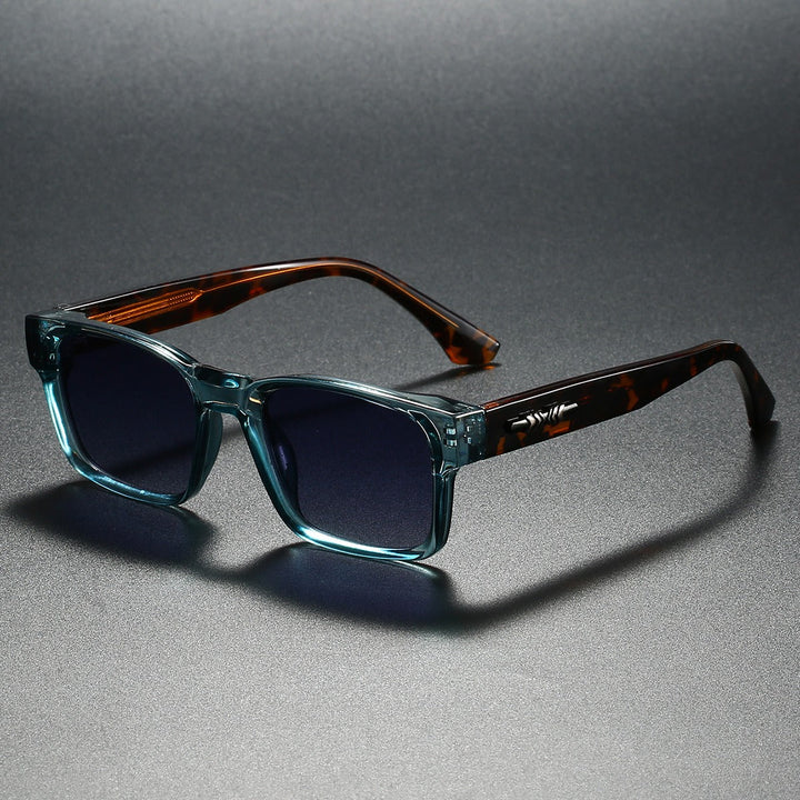 Two-Tone Rectangle Sunglasses - Jett