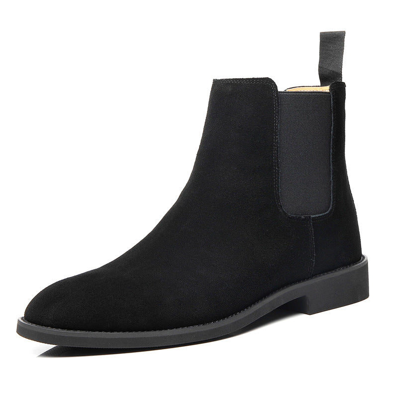 Men’s Genuine Suede Chelsea Dress Boots