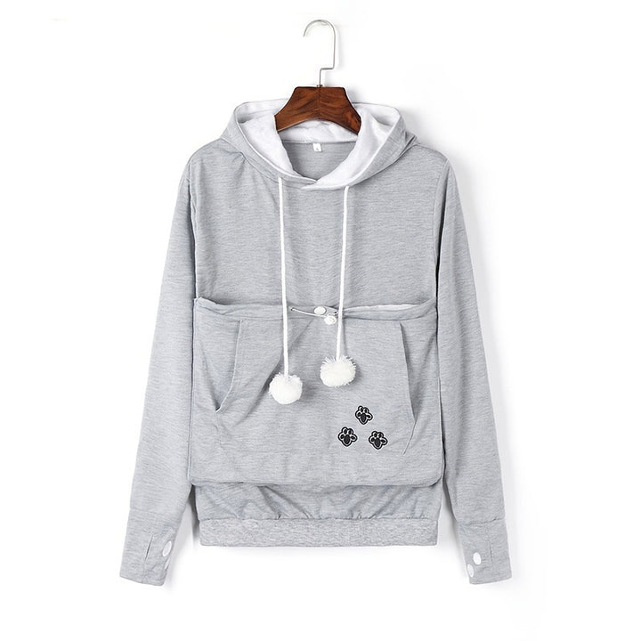 Women’s Oversized Hoodie with Pet Pouch