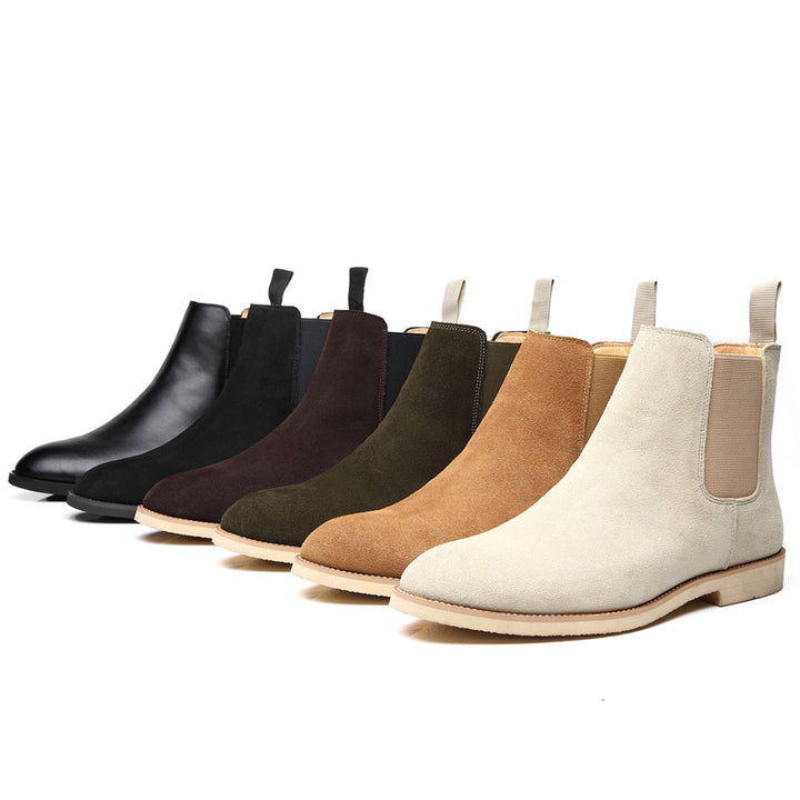 Men’s Genuine Suede Chelsea Dress Boots