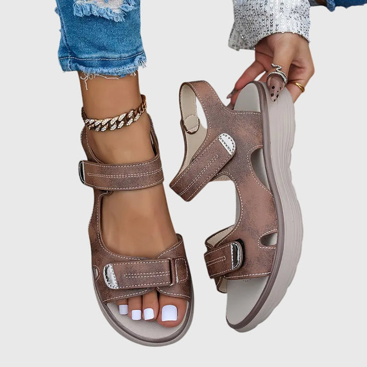 Orthopaedic comfortable sandals with supportive design for all-day comfort, featuring adjustable straps and cushioned footbed, ideal for foot health and style. 6
