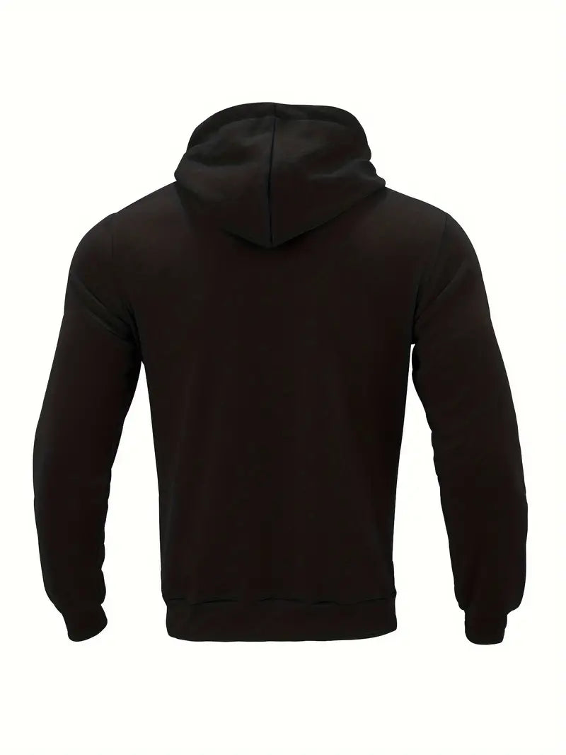 Men’s Gradient Dot Print Zip-Up Hoodie Sweatshirt