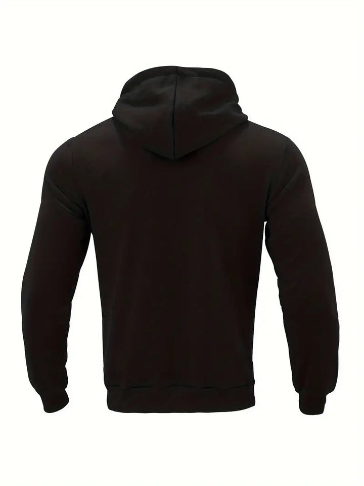 Men’s Gradient Dot Print Zip-Up Hoodie Sweatshirt