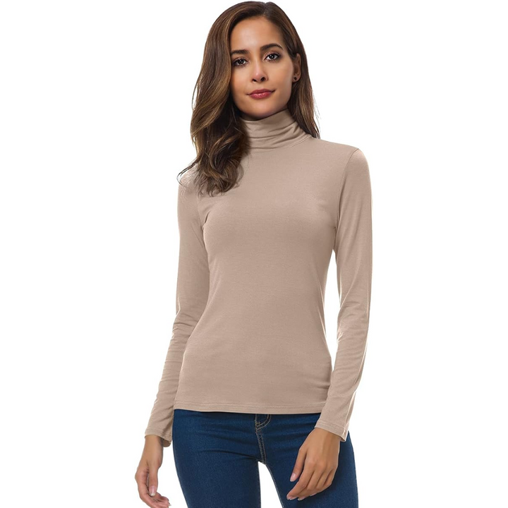 Petra Slim Fit Women's Turtleneck - Lightweight and Breathable Layer 12
