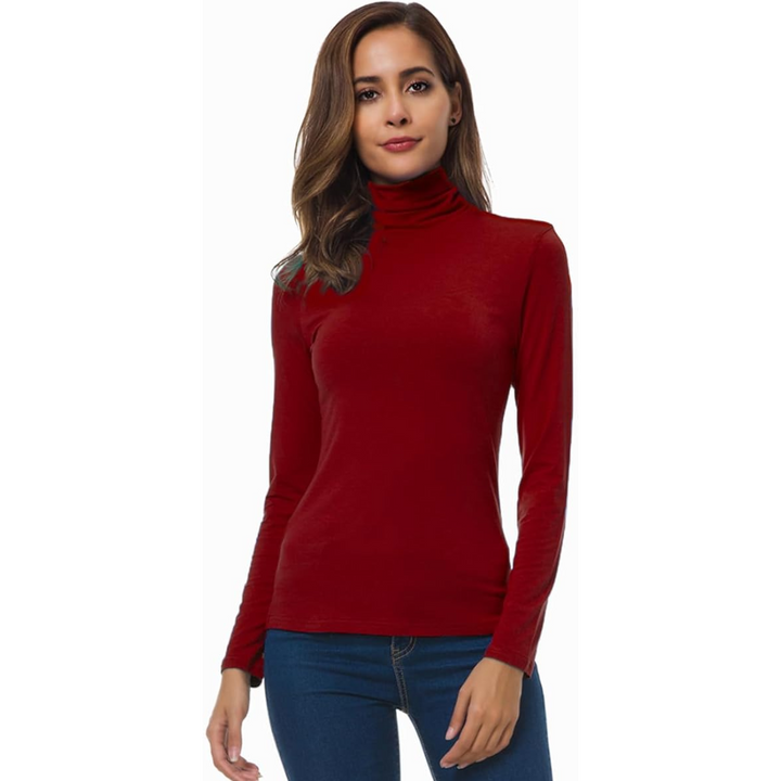 Petra Slim Fit Women's Turtleneck - Lightweight and Breathable Layer 13