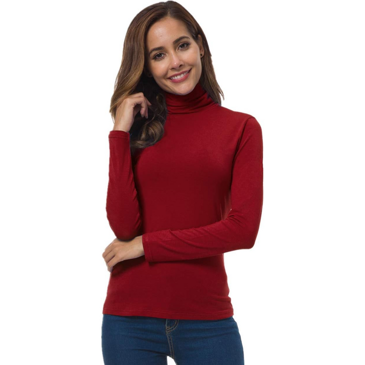 Petra Slim Fit Women's Turtleneck - Lightweight and Breathable Layer 3