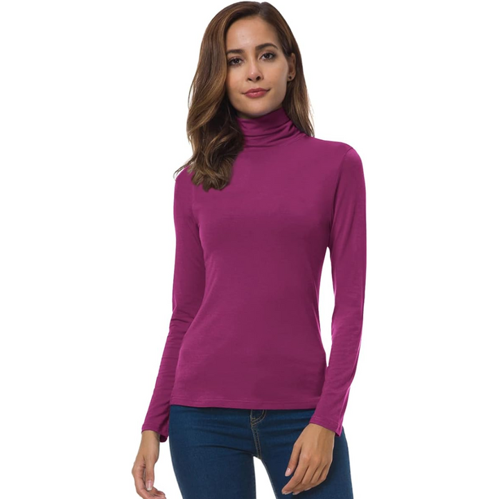 Petra Slim Fit Women's Turtleneck - Lightweight and Breathable Layer 5