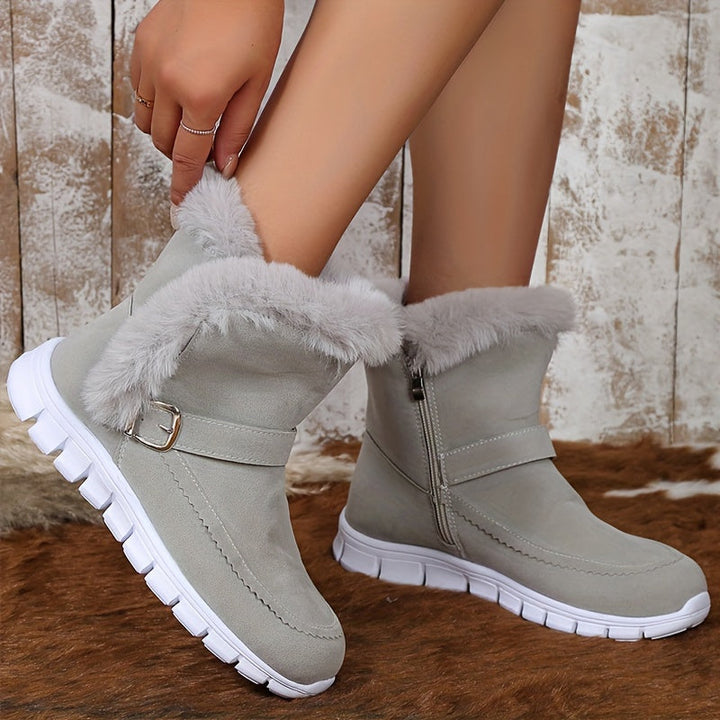 Plush Winter Snow Boots for Women – Stylish &amp; Comfortable 4