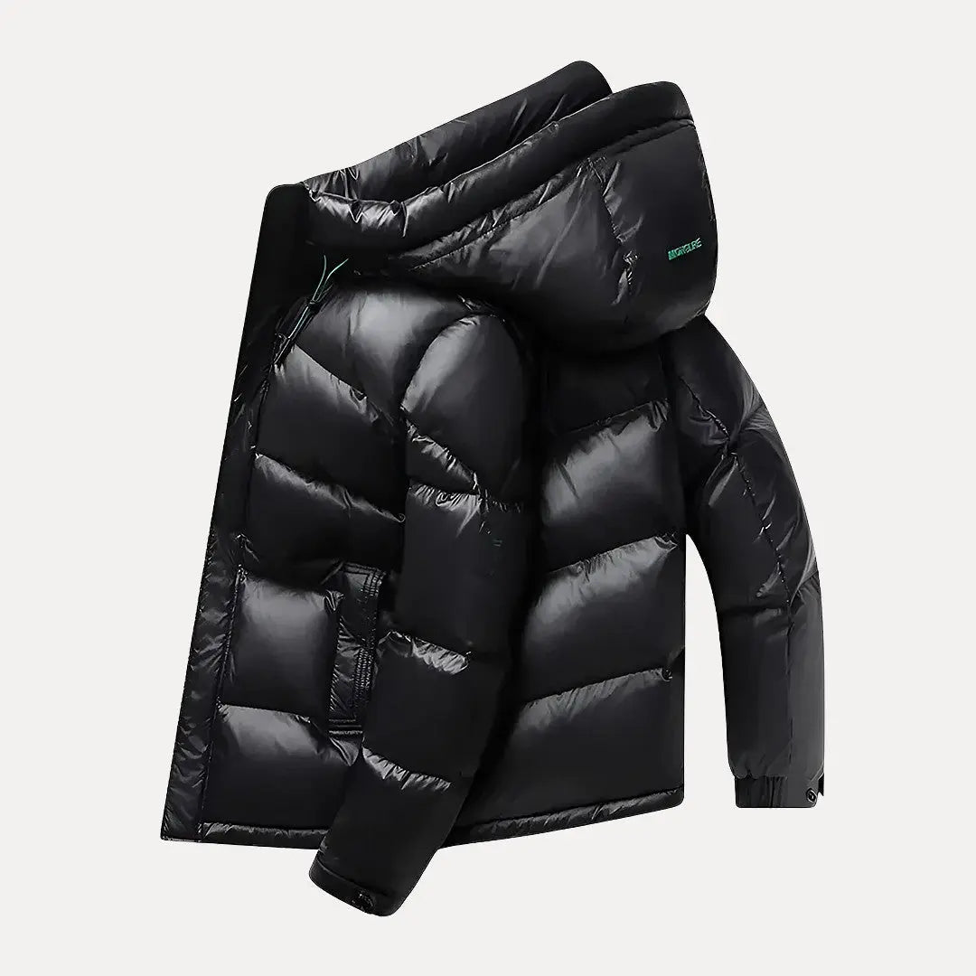 Men’s Hooded Puffer Jacket Quilted Winter Coat
