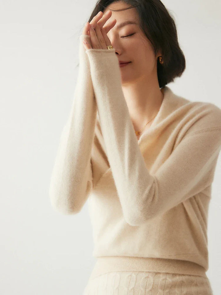 Women's Wrap-Front Knit Jumper
