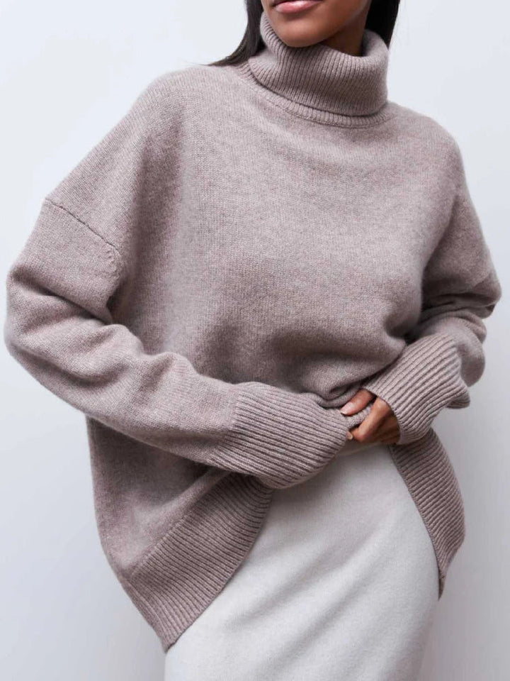 Women's Oversized Turtleneck Jumper