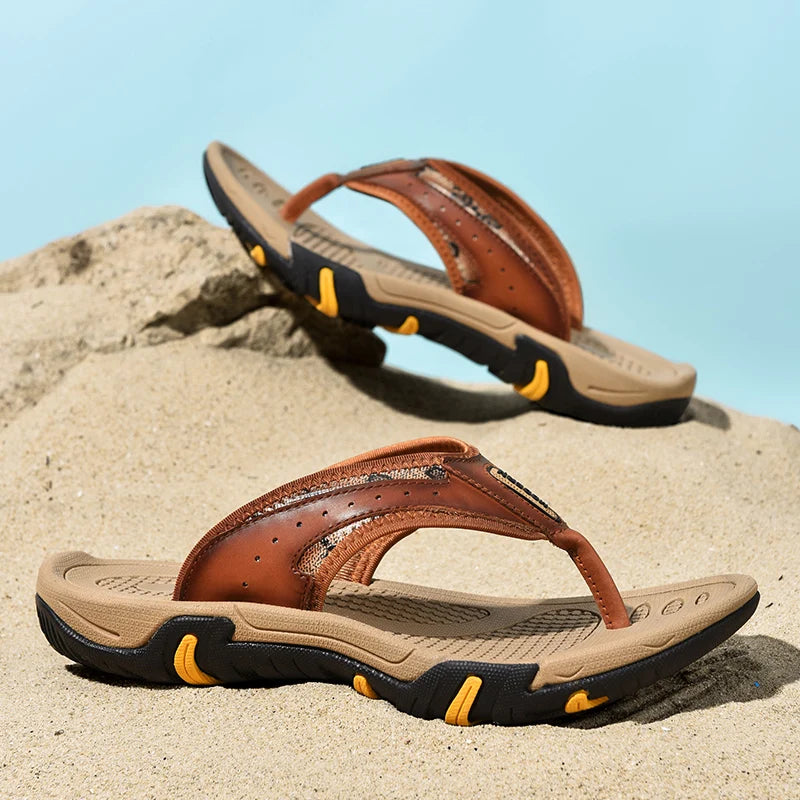 Evan Ergonomic Leather Sandals