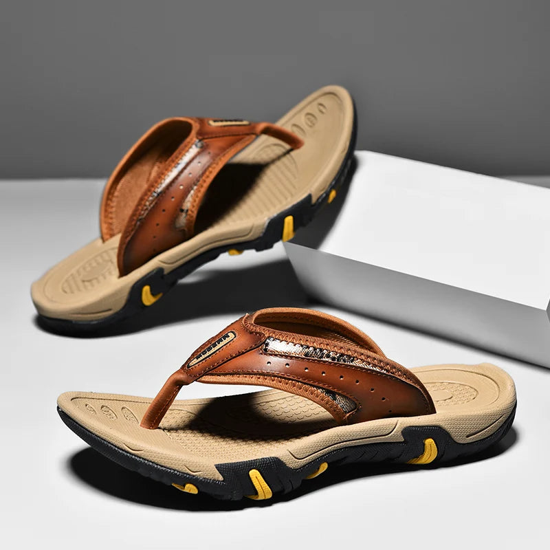 Evan Ergonomic Leather Sandals