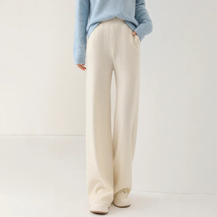 Women's Wide-Leg Merino Knit Pants