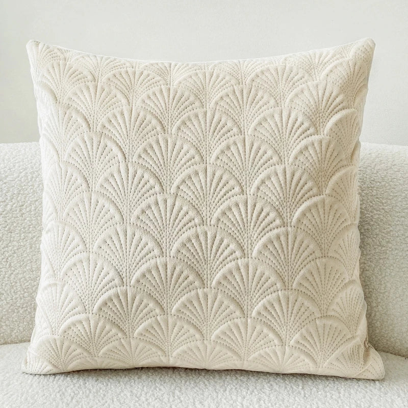 Seashell Velvet Cushion Cover