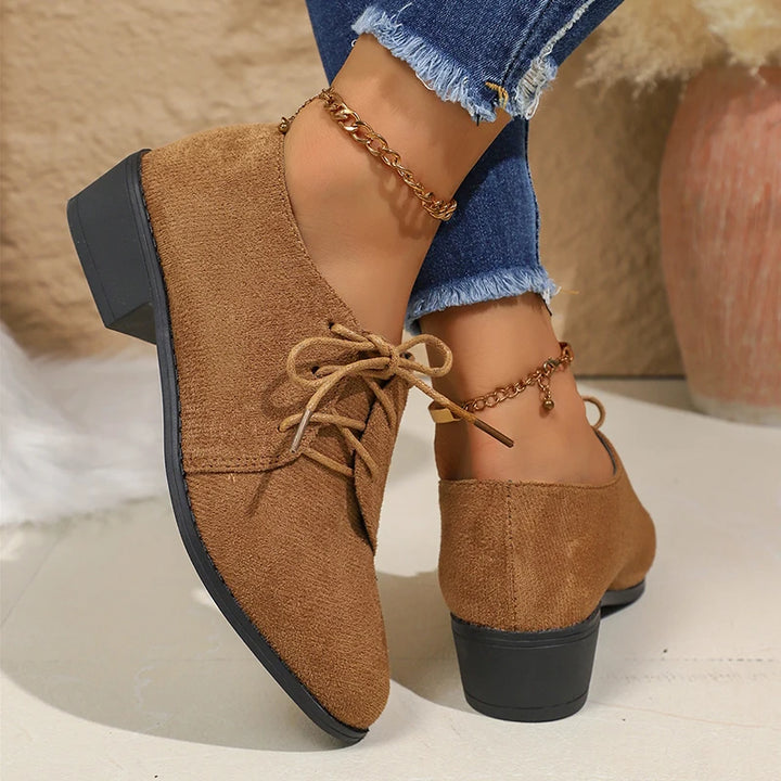 Rhea Double Suede Derby