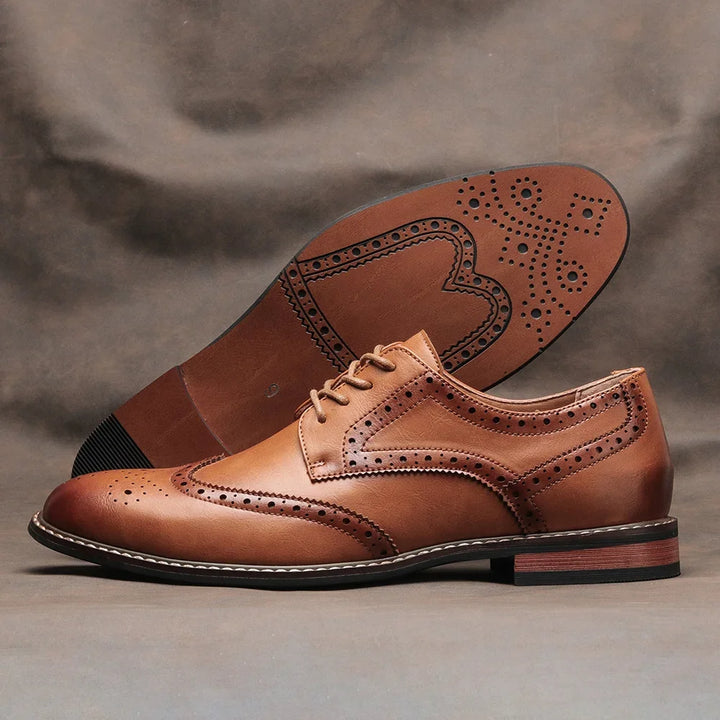 Alonzo Genuine Leather Brogues