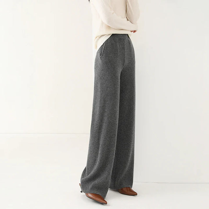 Women's Wide-Leg Merino Knit Pants