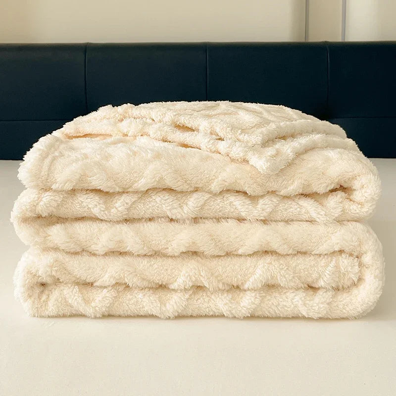 CloudSoft Coral Fleece Blanket