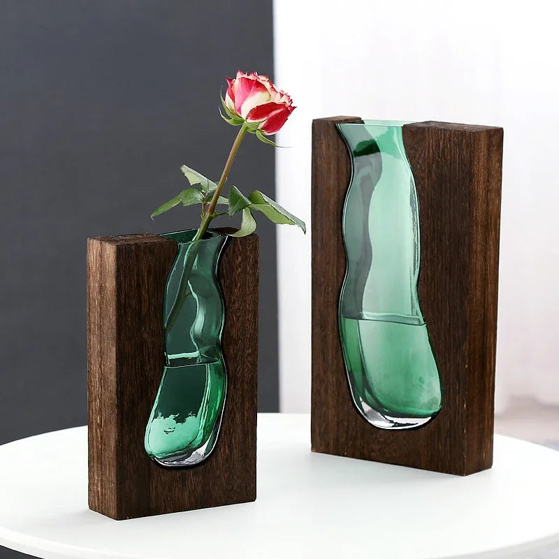 Elmura Wooden Vase