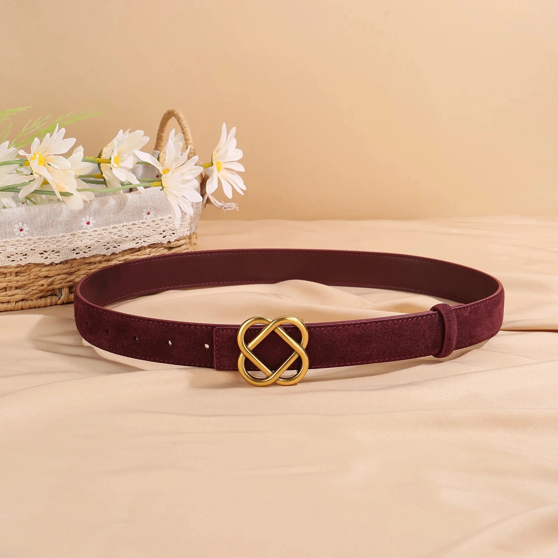 Beatrix Skinny Suede Belt