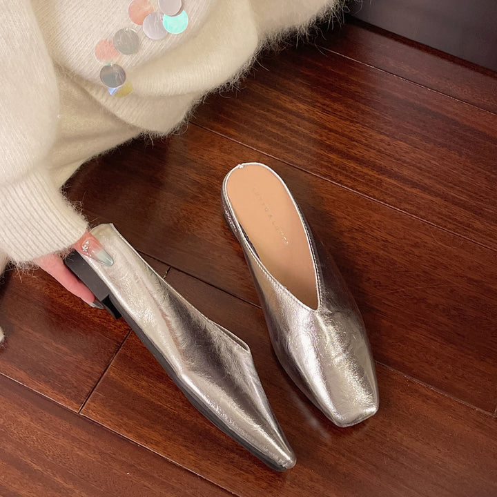 Arabella Pleather Mules