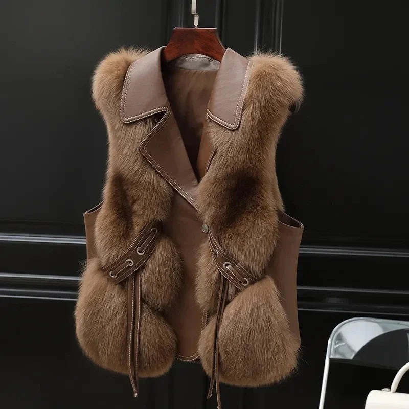 Women’s Faux Fur Sleeveless Vest