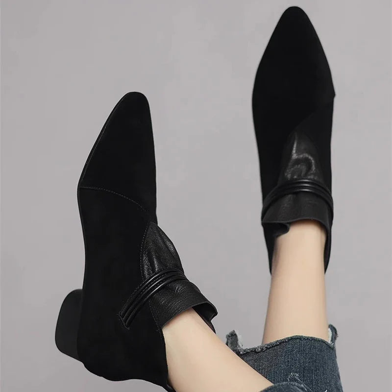 Women’s Suede Fur-Lined Ankle Boots