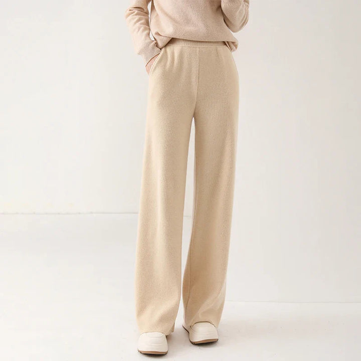 Women's Wide-Leg Merino Knit Pants