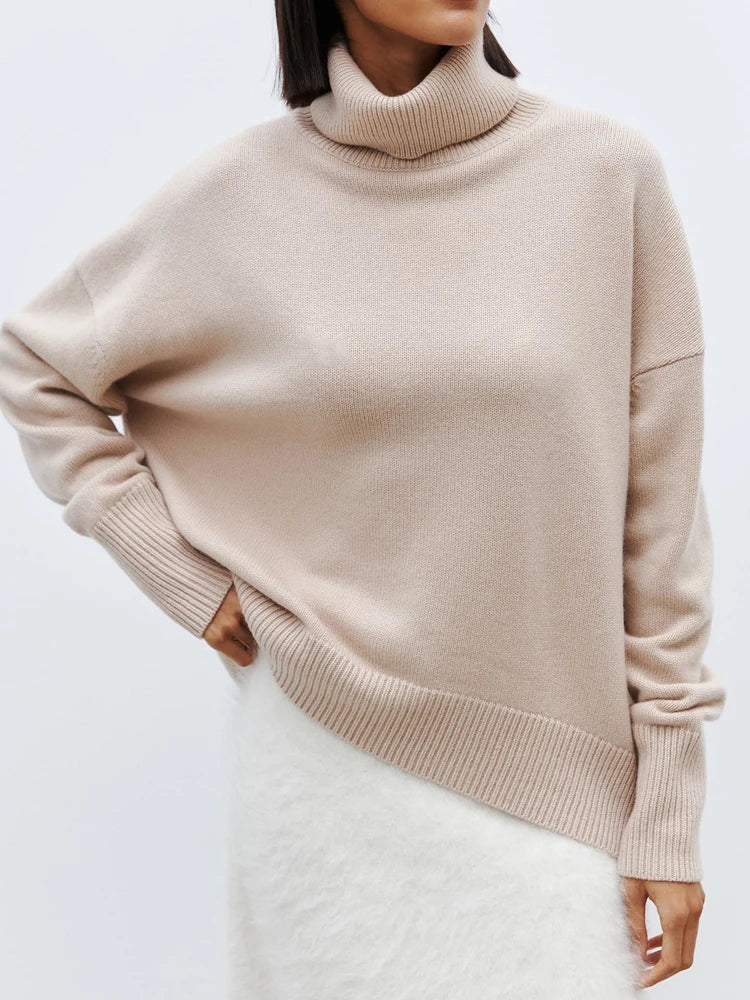 Women's Oversized Turtleneck Jumper
