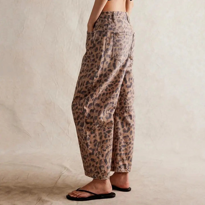 Women’s Low-Rise Barrel Denim Jeans