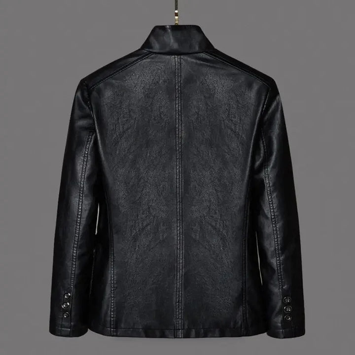 Men’s Smart Casual Faux Leather Jacket
