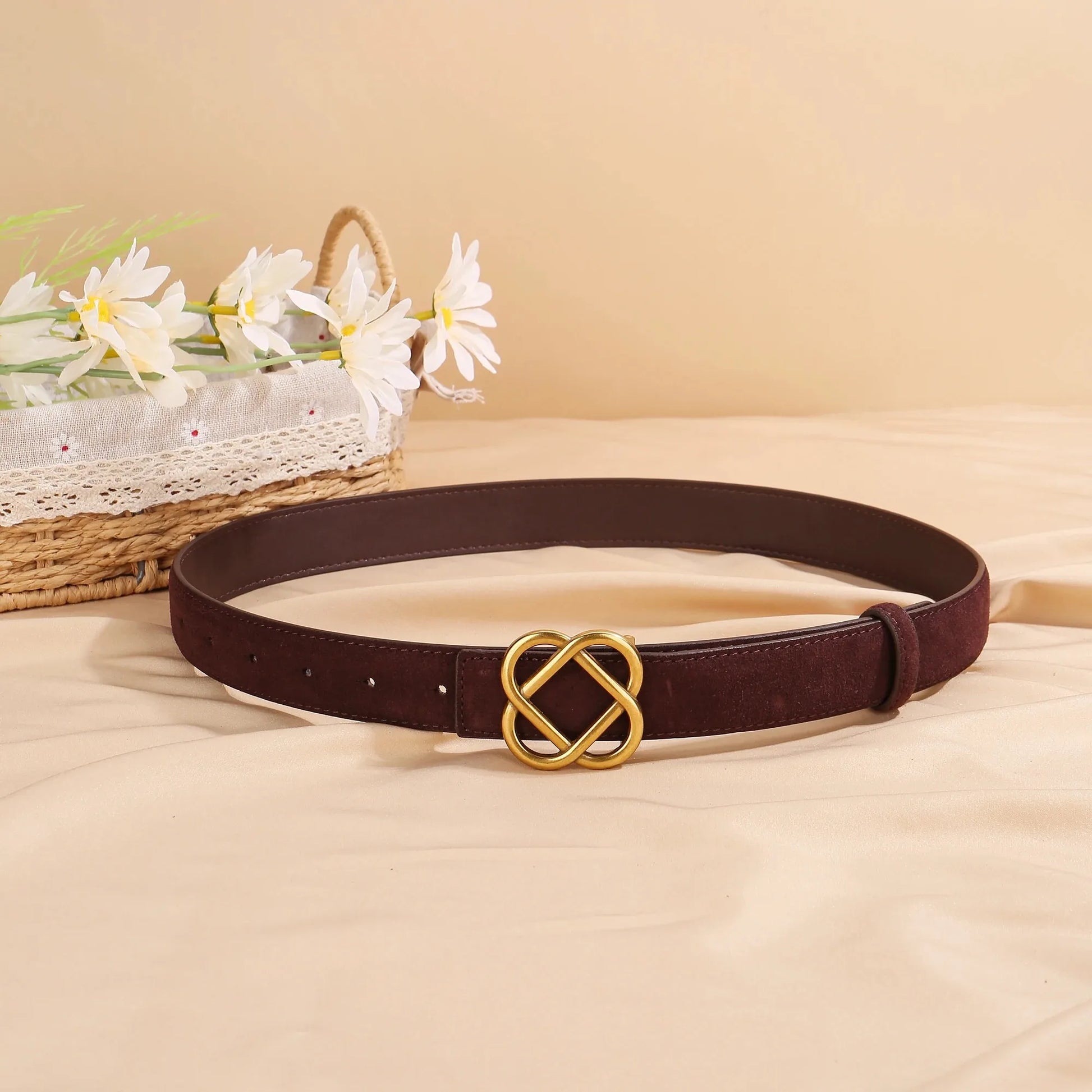 Beatrix Skinny Suede Belt