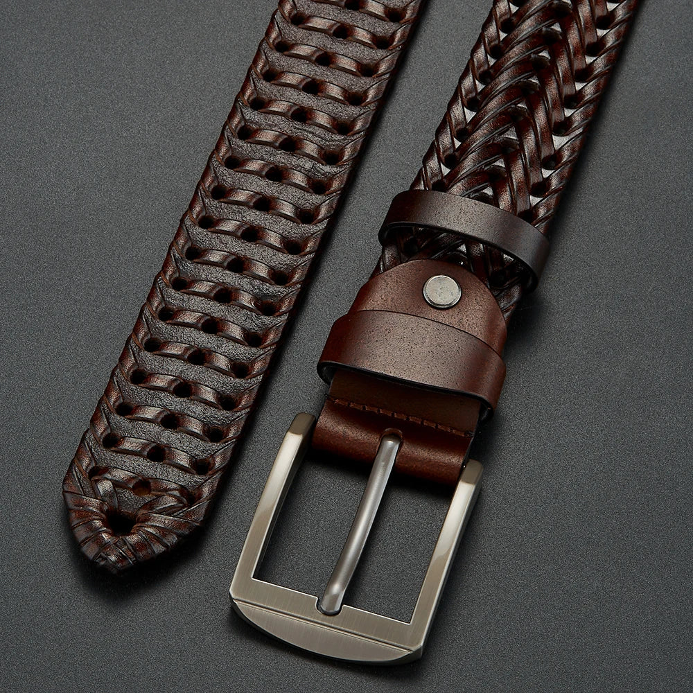 Braxton Braided Leather Belt
