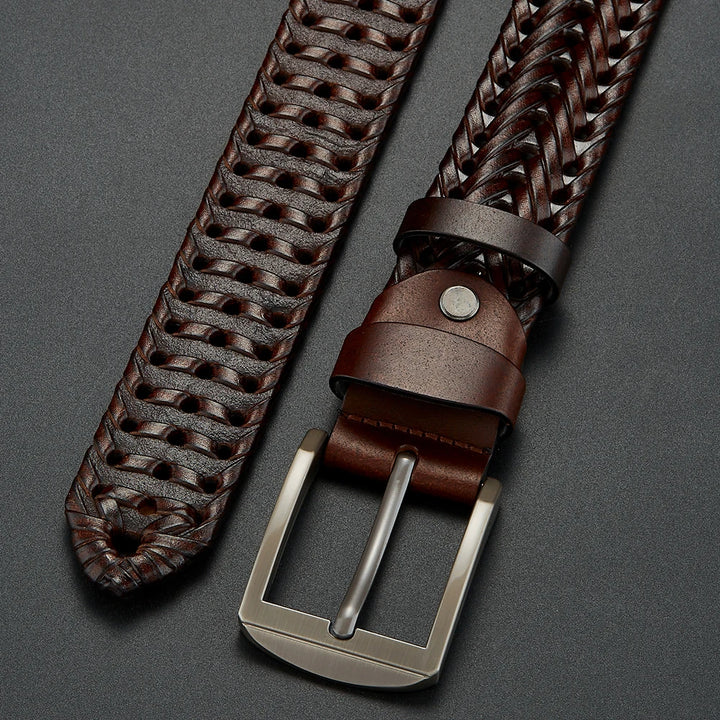 Braxton Braided Leather Belt