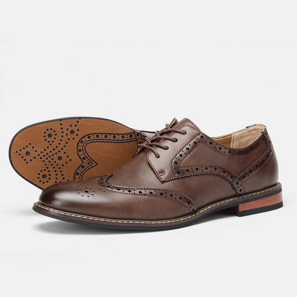 Alonzo Genuine Leather Brogues