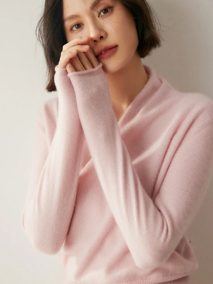 Women's Wrap-Front Knit Jumper