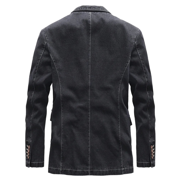 Men’s Casual Tailored Denim Blazer