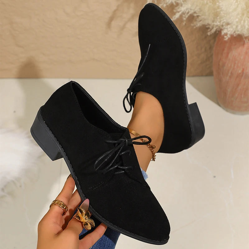 Rhea Double Suede Derby