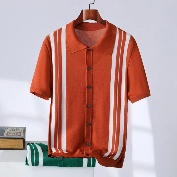 Santorini Stripe Polo